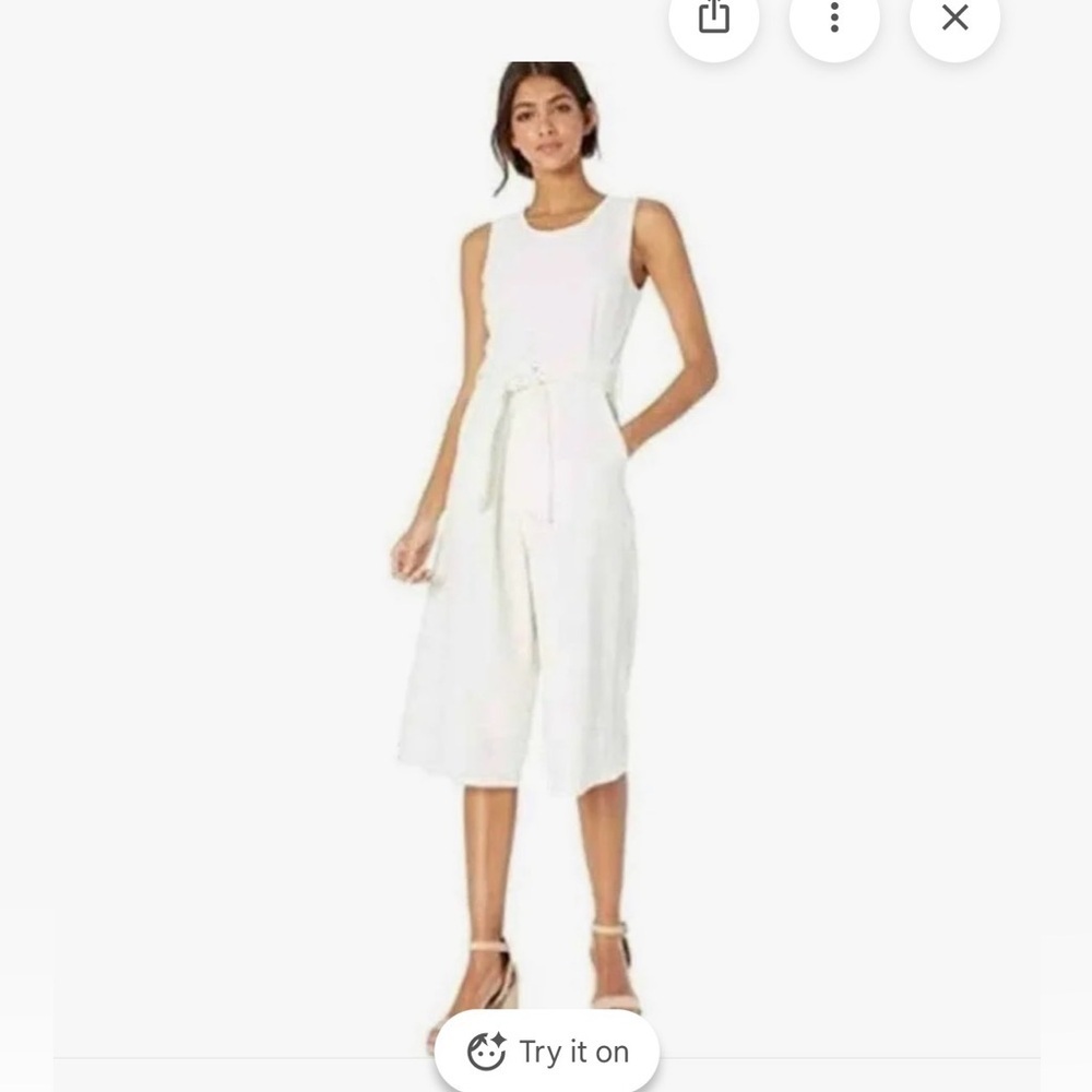 bishop + young Ivory Tie-Waist Jumpsuit